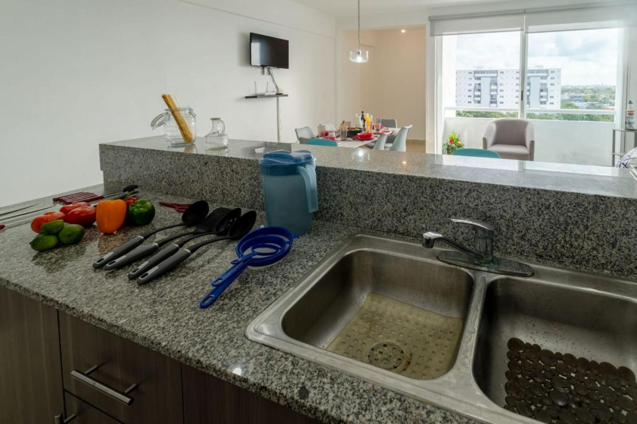 칸쿤 Exclusive Building 6 People 3 Cable Televisions 2 Swimming Pools Balcony, 빌라 외부 사진
